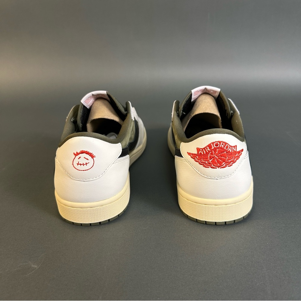 Size 11- 2024 Men's Jordan 1 Retro Low OG SP Travis Scott Med Olive DM7866-200 - Picture 8 of 11